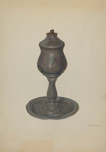Lampada a olio di balena, c. 1940