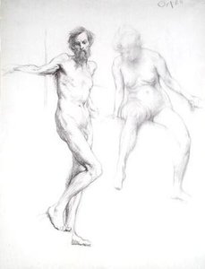 Studio di un uomo e una donna da William Orpen