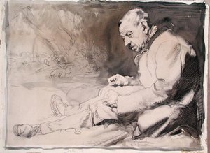 Studio di un vecchio da William Orpen
