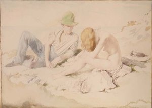 Il disegnatore e il suo modello da William Orpen