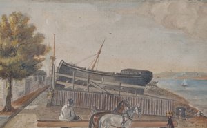 Cantiere navale di Berg, anni 1870