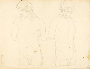 Eros (Vaticano n. 250), due vedute da William Page