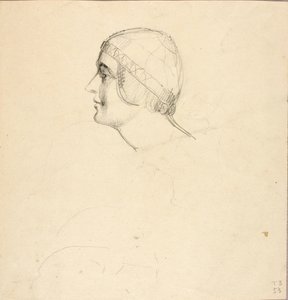 Profilo di una testa femminile ideale da William Page