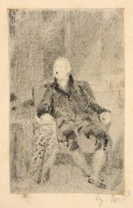 Uomo seduto in abito settecentesco da William Page