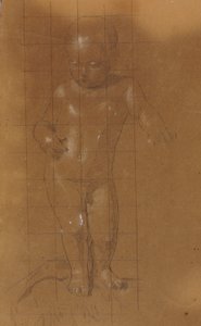Bambino nudo in piedi da William Page