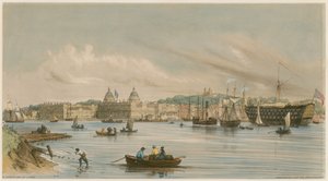 Greenwich e il Dreadnaught, c. 1840 da William Parrott