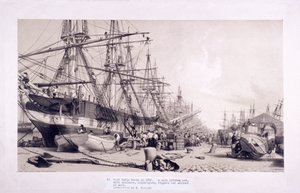 Docks delle Indie Occidentali, Poplar, Londra, 1830