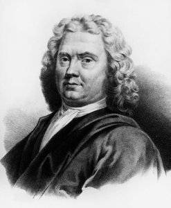 Ritratto di Herman Boerhaave (1668-1738), medico, chimico e botanico olandese, incisione da Nicolas Toussaint Charlet
