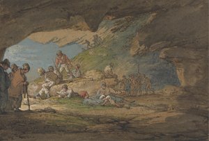 Una Grotta al Sole, con Figure da William Payne