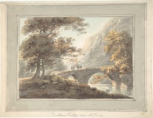 Ponte Denham sul Tavy, 1780-1830 da William Payne