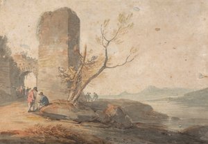 Figure presso un arco in rovina da William Payne