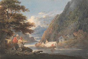 Sul Fiume Tivy, vicino a Cardigan, Galles da William Payne