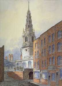 Chiesa di St Bride, Fleet Street, Città di Londra da William Pearson