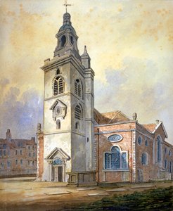 Chiesa di Santa Maria, Whitechapel, Londra, c1815 da William Pearson