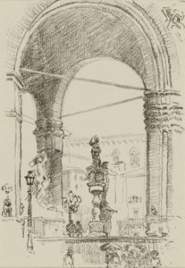 Loggia dei Lanzi da William Penhallow Henderson
