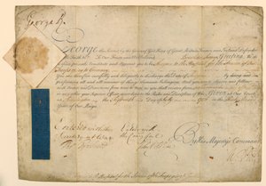 Autorizzazione per la nomina di un chirurgo militare da William Pitt