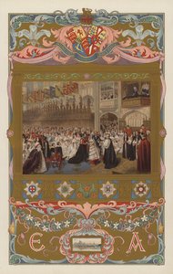 Il matrimonio del futuro re Edoardo VII e della regina Alessandra, nella Cappella di San Giorgio, Windsor, il 10 marzo 1863