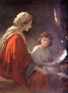 Maria e il Bambino Gesù, Luca ii, 39, 40 da William Pratt