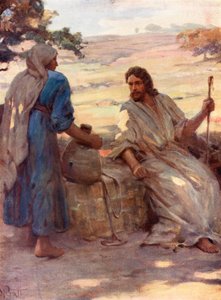 La Donna al Pozzo di Samaria, Giovanni iv, 6, 7 da William Pratt