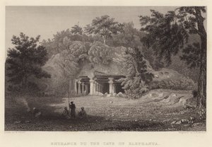 Ingresso alla Grotta di Elephanta da William Purser