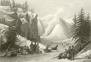 Cascata di Montmorency e cono, vicino a Quebec da William Purser