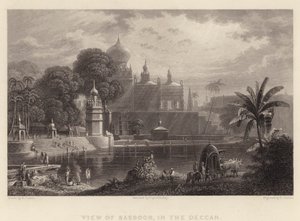 Veduta di Sassoor, nel Deccan