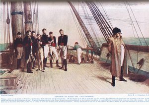 Napoleone a bordo del Bellerophon, illustrazione da 