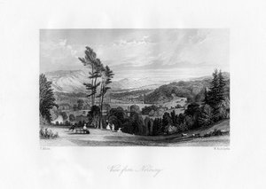 Una vista da Norbury, Surrey, XIX secolo da William Radclyffe