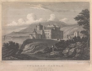 Castello di Culzean, vista sud-est, Ayrshire; pagina 84 (Volume Uno) da William Radclyffe