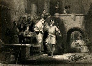 Salvataggio della contessa De Burgh, dal castello di Montgomery, 1836 da William Radclyffe