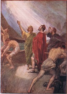 Timoleone che salpa per la Sicilia, da Plutarch Lives pubblicato da T C & E C Jack Ltd