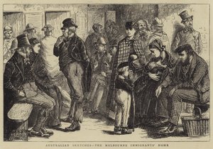 Schizzi australiani, la casa degli immigrati di Melbourne da William Ralston
