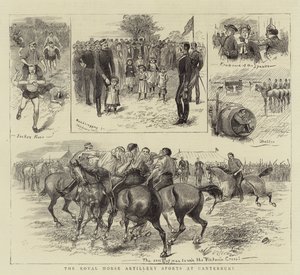 Gli sport della Royal Horse Artillery a Canterbury da William Ralston