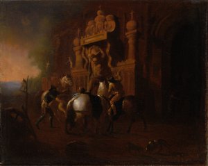 Cavalli a una fontana, 1856-57