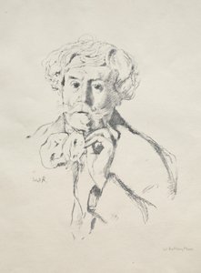 Edmond de Goncourt, 1897 da William Rothenstein
