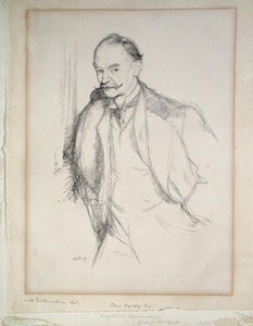 Ritratto di Thomas Hardy da William Rothenstein