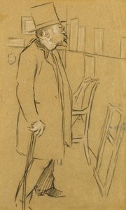 Il conoscitore - Possibilmente un ritratto di Mons. Julien, c.1890 da William Rothenstein