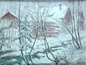 Chalet nella neve
