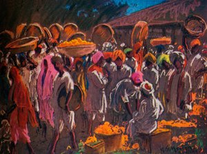 Mercato delle arance, Bombay, c1910