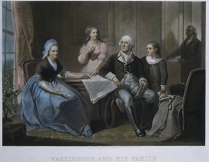 Washington e la sua famiglia da William Sartain