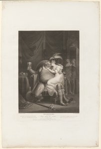 Il principe Hal e Poins sorprendono Falstaff con Doll Tearsheet da William Satchwell Leney