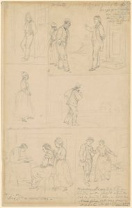 Studi di gruppi figurativi da William Sidney Mount