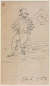Il mendicante violinista, 1853 da William Sidney Mount