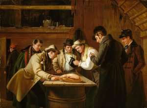 La Lotteria (Raffling for the Goose) da William Sidney Mount