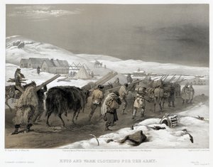 Truppe britanniche sulla strada per Sebastopoli da William Crimea Simpson