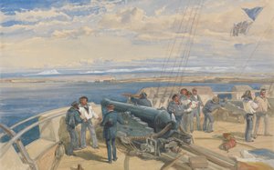 Sebastopoli, schizzato dal ponte della H. M. S. Sidon, feb. 1855 da William Simpson