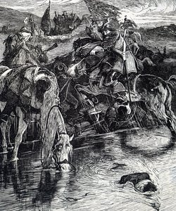 Una scena della Guerra Civile Inglese da William Small