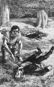 Illustrazione per Adam Bede, romanzo di George Eliot (1819-1880), incisione da William Small