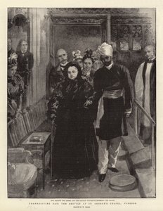 Giorno del Ringraziamento, il servizio alla Cappella di San Giorgio, Windsor da William Small