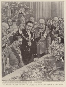 Il banchetto per Lord Kitchener alla Mansion House, il brindisi al Sirdar da William Small